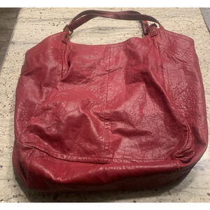 TORY BURCH Louisa Calfskin Leather Slouch Bag Pink Large W/Dustbag